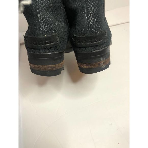 Sorel Black Lolla ll Cut Out Bootie Sz 6 - Picture 4 of 6